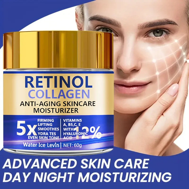 5X Firming Lifting Retinol Cream 1+1 Pack 60g with Collagen Hyaluronic Acid Vitamins A C E Reduces Wrinkles Moisturizing Cheap