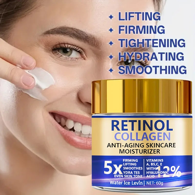 5X Firming Lifting Retinol Cream 1+1 Pack 60g with Collagen Hyaluronic Acid Vitamins A C E Reduces Wrinkles Moisturizing Cheap